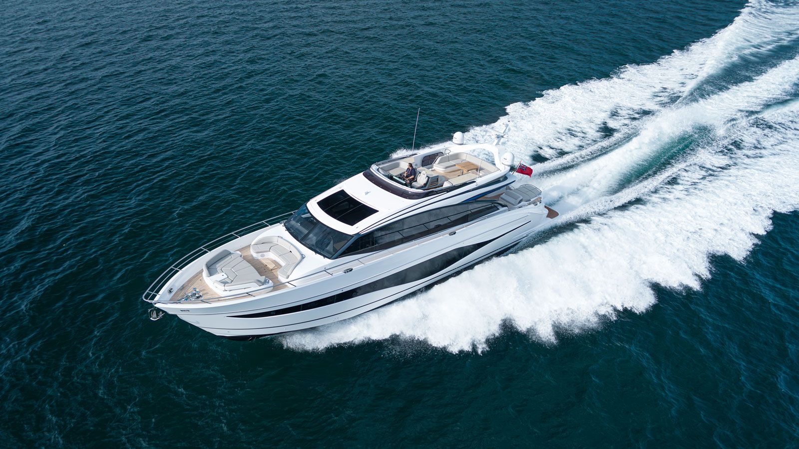 On board the Princess S80 debuting at the Cannes Yachting